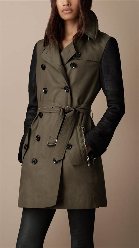 burberry brit olive green parka coat|burberry trench coat.